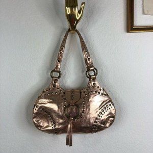 Isabela Fiore Studded Hardware Copper Rose Gold Ba